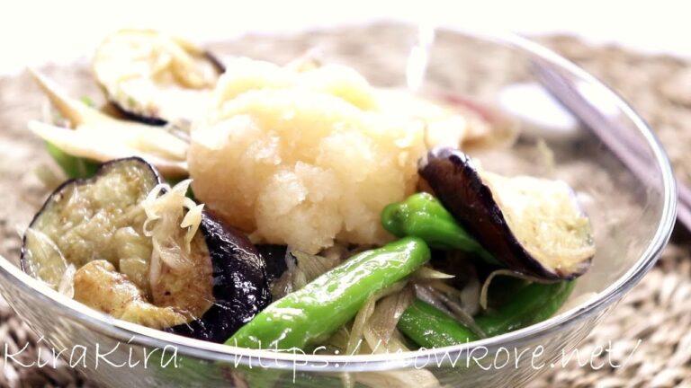 簡単で美味しい！ナスとししとうのおろしポン酢和えの作り方