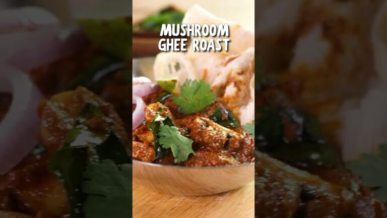 Spicy Mushroom Ghee roast 🤤 #food #foodclips#recipe #viral #shortvideo #shorts#viral