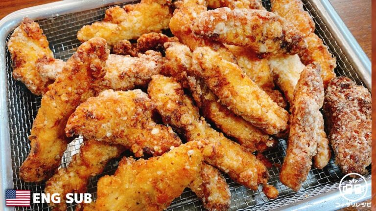【漬けて焼くだけ】これがマジ驚くほど旨すぎてモスもケンタッキーも食べなくなってしまった…鶏むねの『やみつきザクザクチキンスティック』Crispy Fried Chicken【ENG SUB】唐揚げ