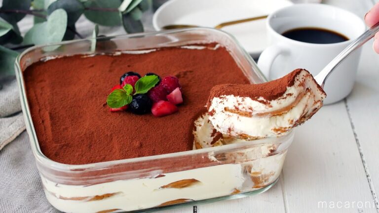 【濃厚ティラミス】卵なしでOK！混ぜて冷やすだけ簡単レシピ♪｜macaroni（マカロニ）