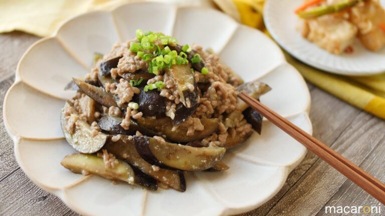 ごはんがススむ！ とろとろ なすの 味噌 そぼろ 炒め のレシピ 作り方