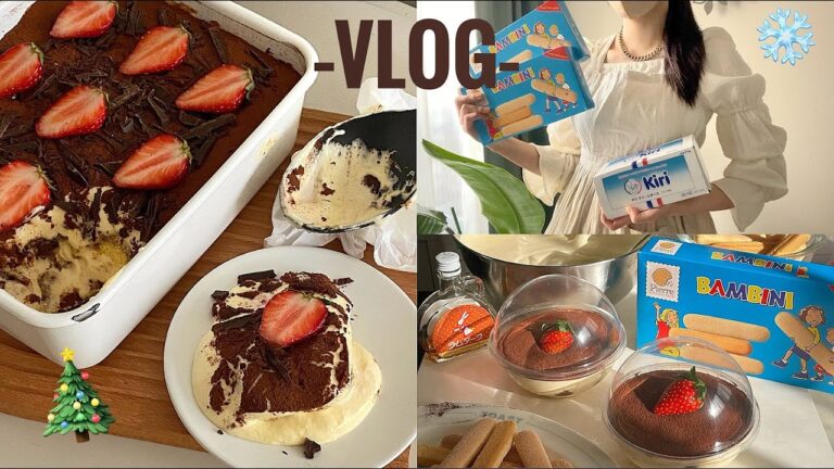 寒い冬の夜に食べたいコストコ級ティラミス作り🍫2.5キロで英雄になろう🦸🏼‍♀️💨【Cooking vlog】