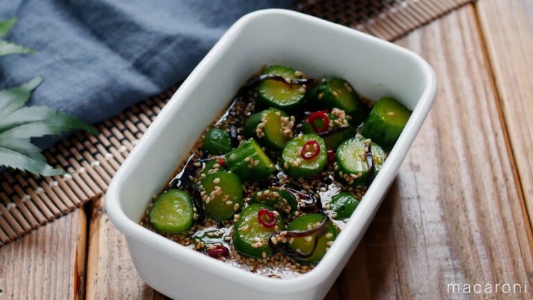 【きゅうりのピリ辛塩昆布漬け】めんつゆとごま油で簡単！きゅうりの消費にもおすすめ♪