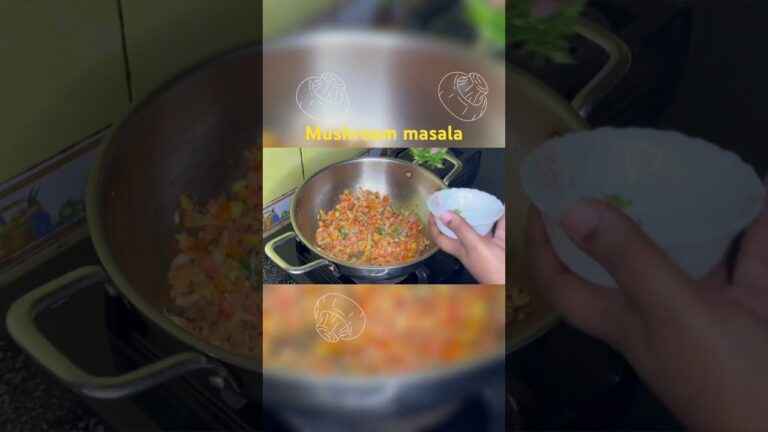 "Get ready to savor a flavorful Mushroom Masala dish #food #cooking #recipe #homemade #tasty #easy