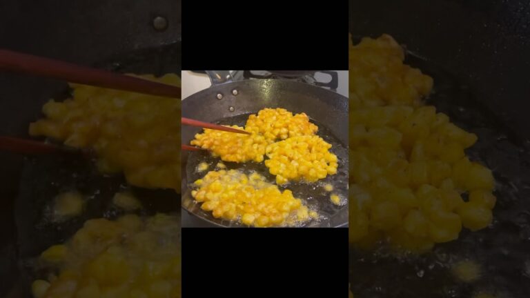 【本気で旨いヤツ！】とうもろこし🌽の『サクサクかき揚げ』が絶品！#japanesefood #おうちごはん #天ぷら#とうもろこし #shorts