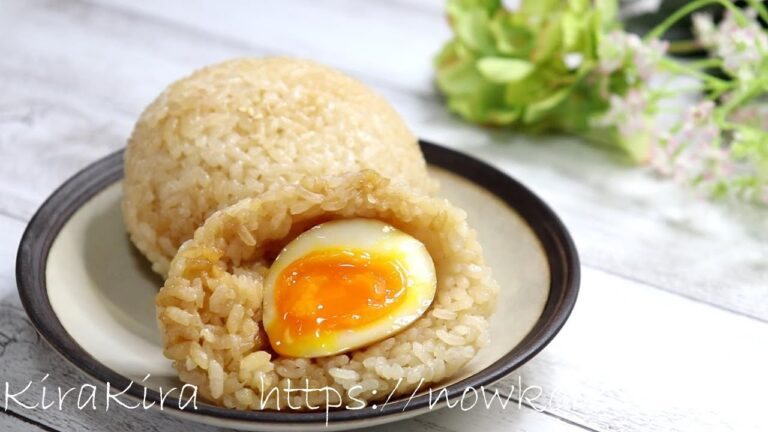 半熟煮卵おむすび！福岡名物「玉めし」の作り方。ケンミンショーで話題のレシピ