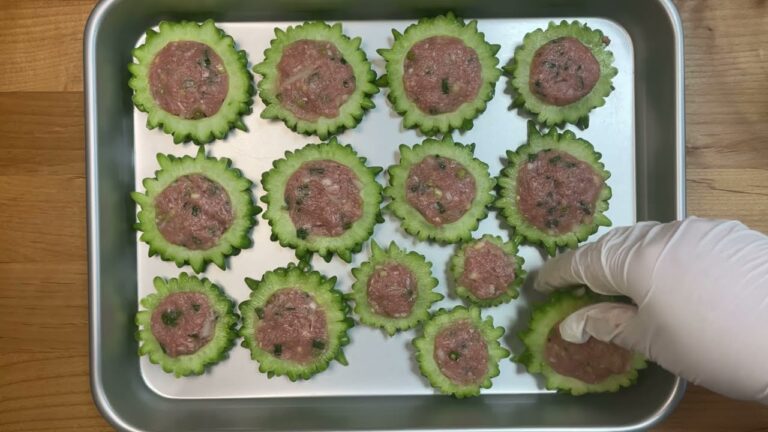 今が旬！ゴーヤーの天ぷら　沖縄食材