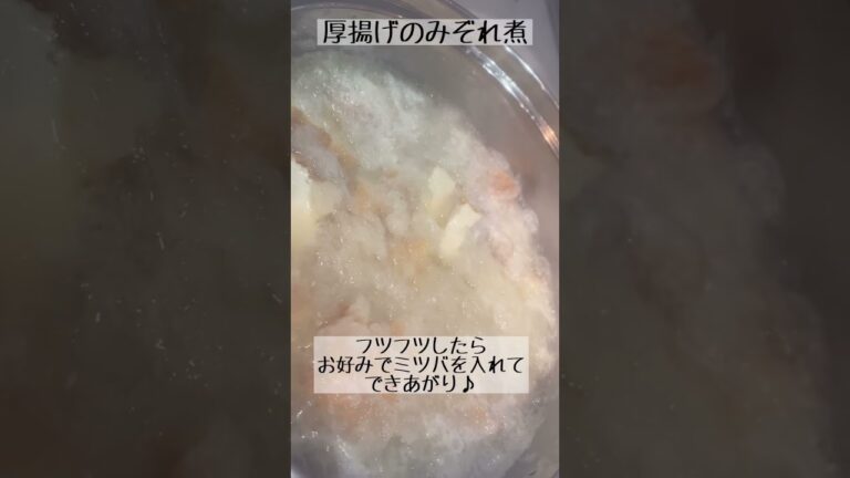お出汁がしみわたる☺️厚揚げのみぞれ煮