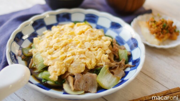 抱えて食べたい！ とろとろ 卵と チンゲン菜の オイスター炒め のレシピ 作り方