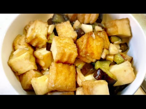 【1分クッキング】ご飯がすすむ！厚揚げとナスの味噌照り炒め