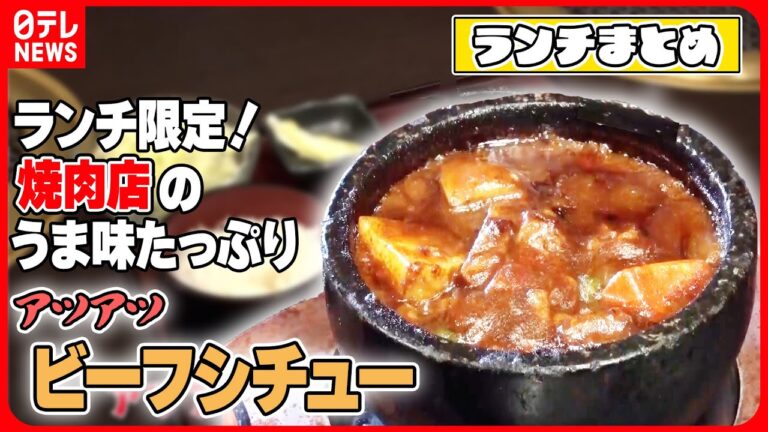 【ランチまとめ】焼肉店のビーフシチュー/ 一品入魂のウマい店 /  ランチ限定お宝メニュー　などグルメニュースライブ（日テレNEWS LIVE）