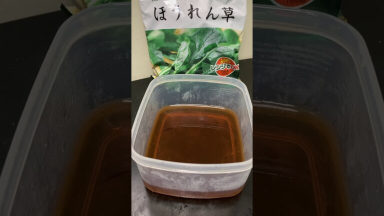 Switchに最適！？ゲーム飯　作り置きおかず　ほうれん草のおひたし