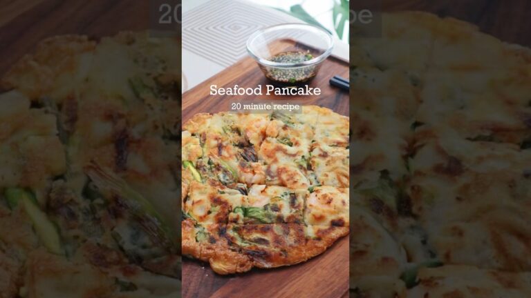 ✨Seafood Pancake 🥞 🍤 🍣 #koreanpancake#koreanfood#viralrecipe#easyhomemaderecipes#asianrecipe