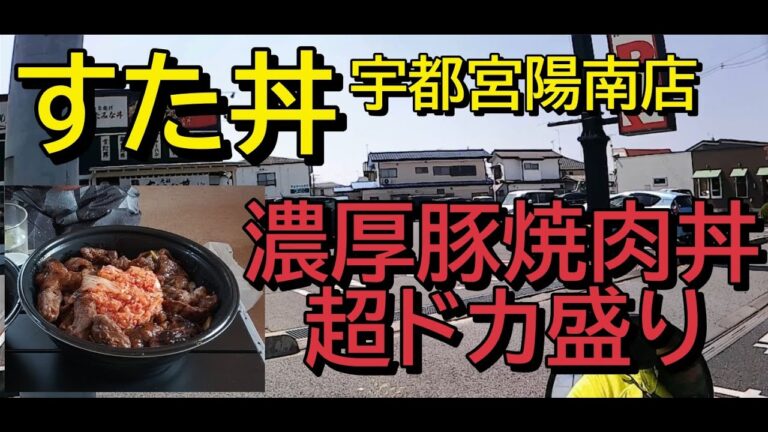 すた丼の濃厚豚焼肉丼 超ドカ盛りを食す【栃木県宇都宮市】
