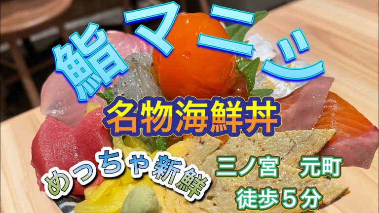 【神戸グルメ】鮨マニシさんで名物海鮮丼を頂く🤤