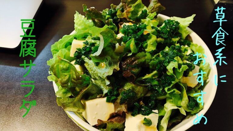 【モリモリ食べる】豆腐サラダ