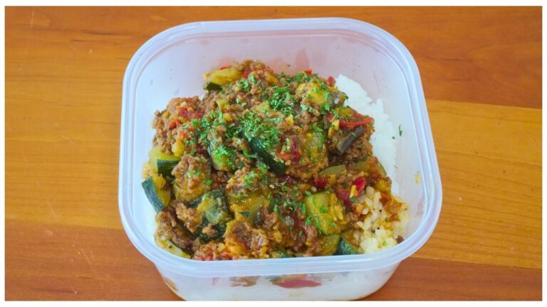 夏野菜のキーマカレー【スープジャー弁当】