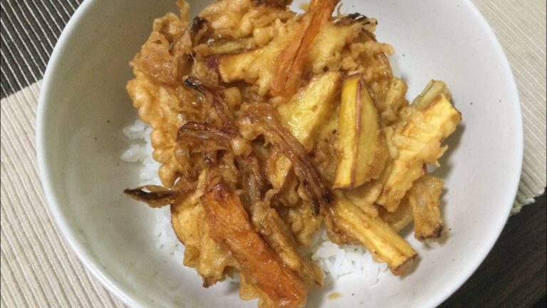 野菜かき揚げ丼の作り方教えます❤️手作り天つゆが美味い😋