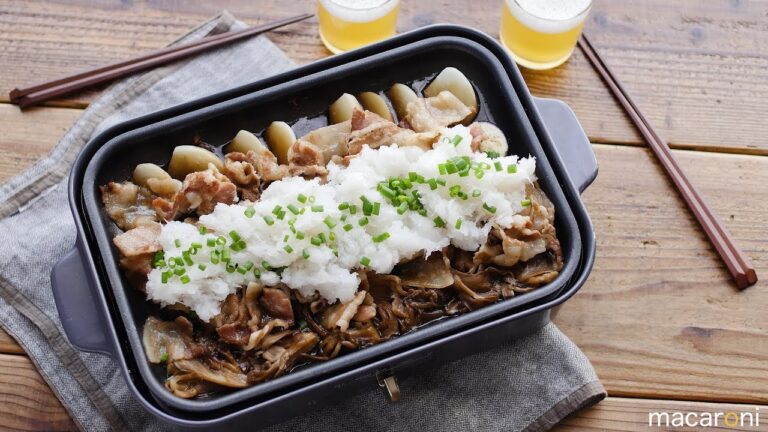 【Everyday ホットプレート 】たっぷりおろしでさっぱり！豚バラのみぞれ煮 の レシピ 作り方