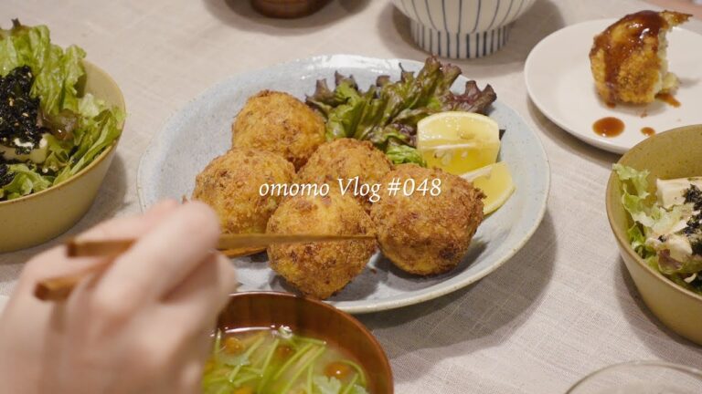 VLOG/048 二人暮らし夫婦の日常ブイログ👫｜なぜかコストコに1日3回行った…🍕｜チーズ入りコロッケ｜ロゼトッポキ｜オートミールバナナパンケーキ🥞｜コストコ購入品＆MEYER🍳