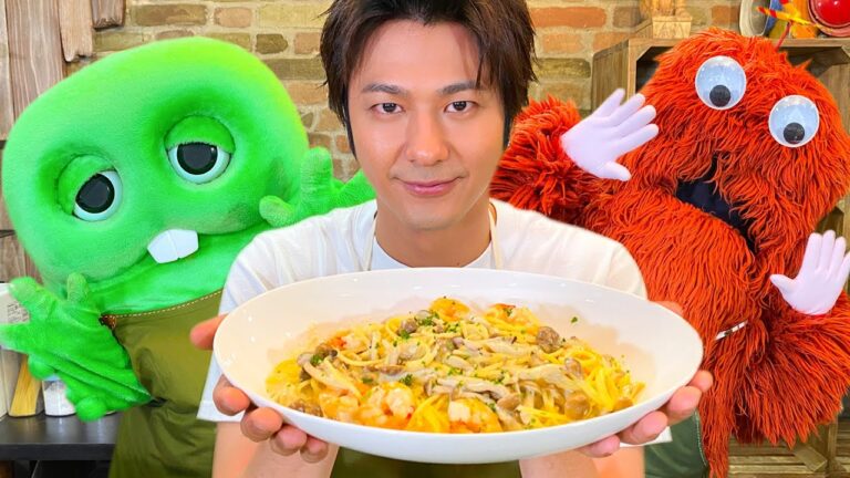 【速水もこみち流】泣くほどうまい！エビときのこのクリームパスタ【スパゲッティ】