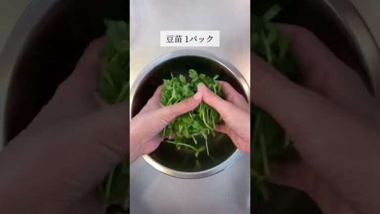 豆苗は茹でキャベツでも🙆🏻‍♀️#shorts #ダイエット #ダイエットレシピ #時短レシピ