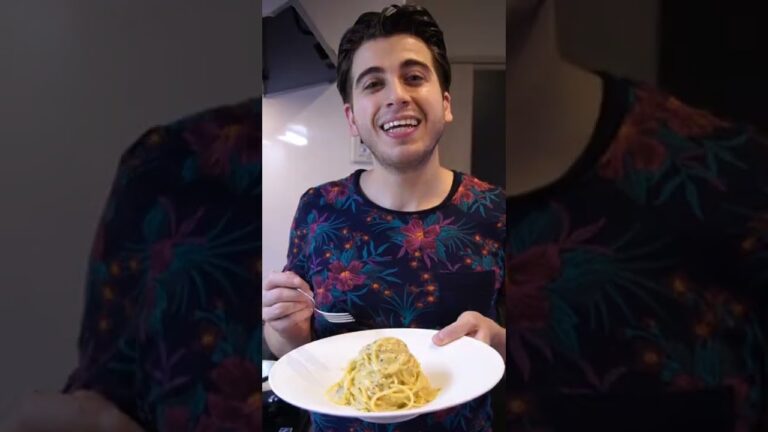 トロトロたまごパスタの作り方 #Shorts