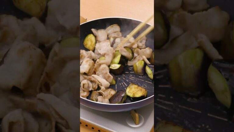 【さっぱり夏おかず】豚バラとナスのおろしのせ #shorts