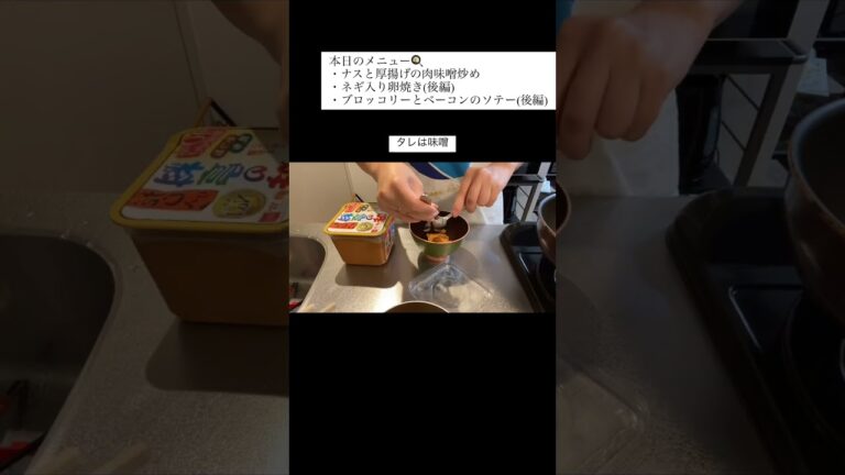 退勤後に作るお弁当/ナスと厚揚げの肉味噌炒め #お弁当 #料理 #毎日弁当 #旦那さん弁当 #2人暮らし #自炊記録 #自炊