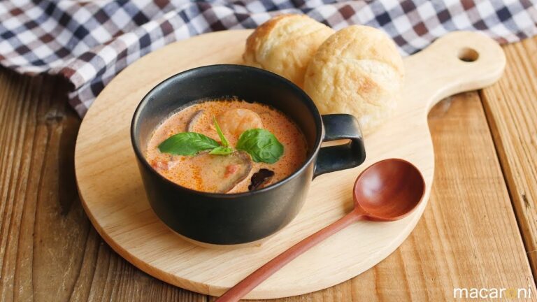 エビのトマトクリームスープ のレシピ 作り方【365日のパンとスープ】