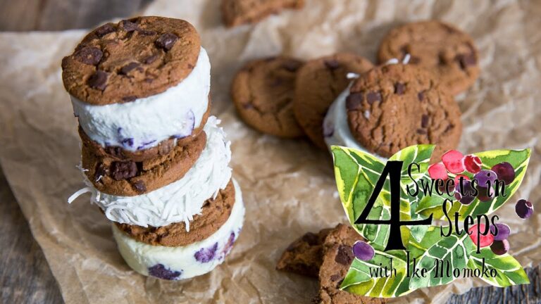 4ステップで出来るアイスサンド｜Ice Cream Sandwiches in 4 Easy Steps
