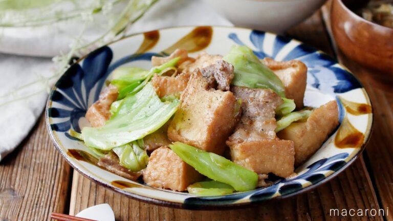 【厚揚げとキャベツの甘辛炒め】炒めるだけで簡単！15分でパパッと夕飯おかず♪｜macaroni（マカロニ）