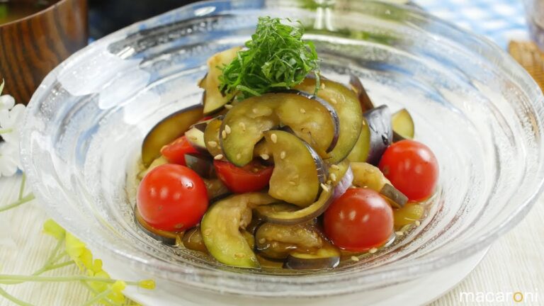 切って和えるだけ！ なすと ミニ トマトの さっぱり サラダ のレシピ 作り方
