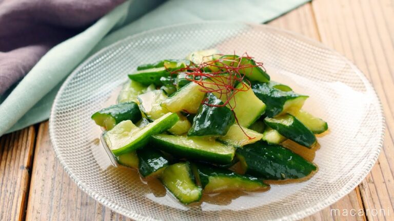 【中華風たたききゅうり】麺棒なしでパパッと作れる！夏の簡単副菜！