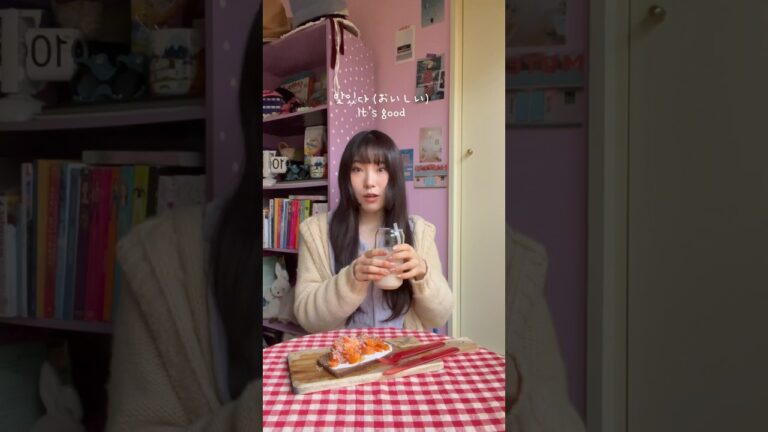 ヘルシーな朝ごはん✨韓国のプロテインシェイク&柿のオープントースト #朝食レシピ #トーストアレンジ #オリーブヤング
