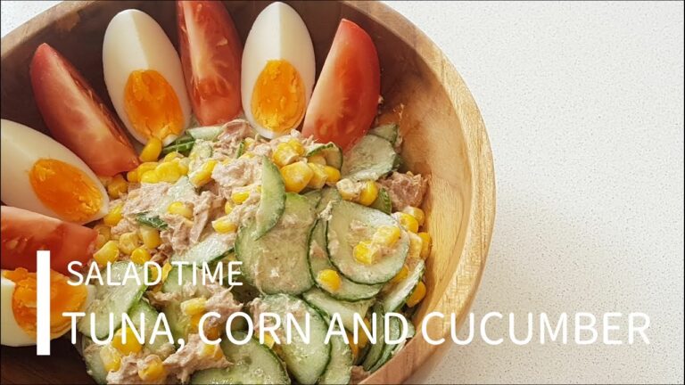 【Easy!】Tuna, Corn and Cucumber Salad♪ 簡単！ツナ、コーン＆きゅうりサラダ♪