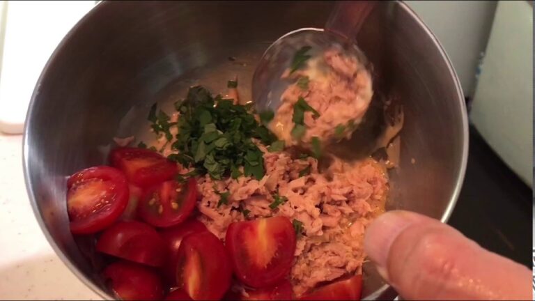 1品.com  トマトとツナの簡単混ぜるだけ冷製パスタ♪