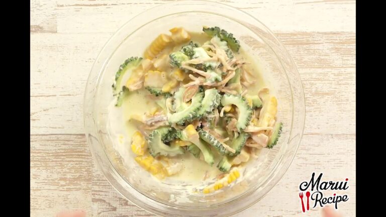 ゴーヤとさきいかのおつまみ揚げ【マルイレシピ】