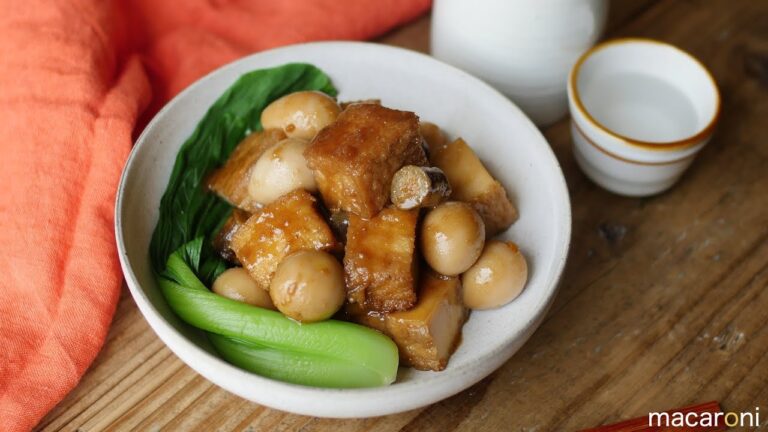 お肉なしでも大満足！ ころころ うずらと 厚揚げの 角煮 風 のレシピ 作り方