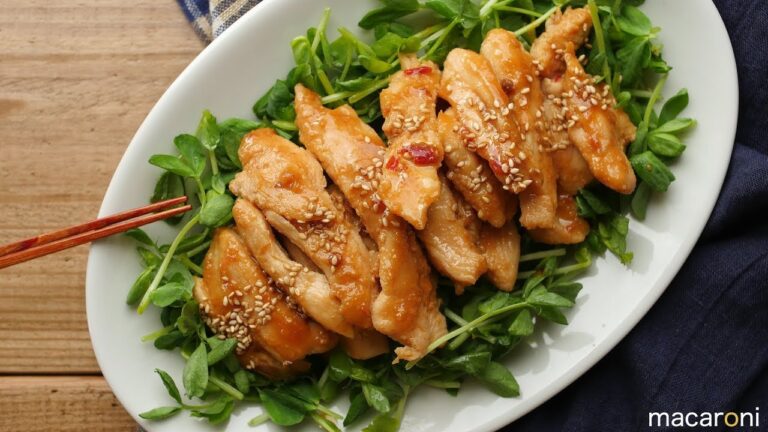 食欲そそる旨辛味！ 鶏むね肉の 焼肉風 スティック チキン のレシピ 作り方