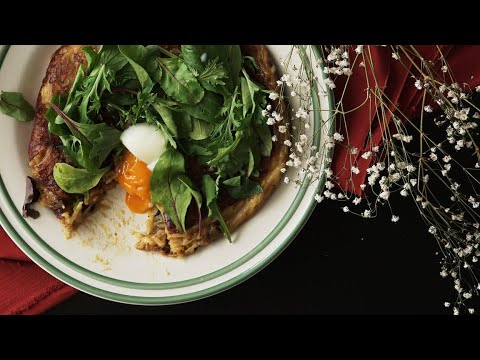 【焦げ目がおいしい】焼きチーズカレーガレット