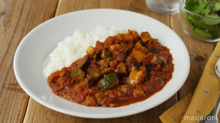 夏野菜たっぷり。レンチン夏カレー