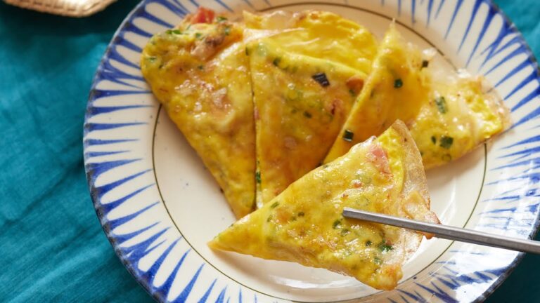 【ライスペーパー活用術⭐︎】5分で作れる朝ごはん！ベトナムの定番屋台料理/バインチャンヌン