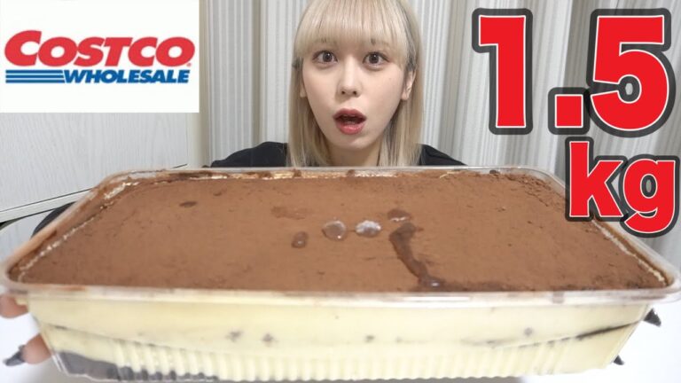 【大食い】コストコの1.5kgティラミスを1人で平らげてしまった罪は重い。【モッパン】