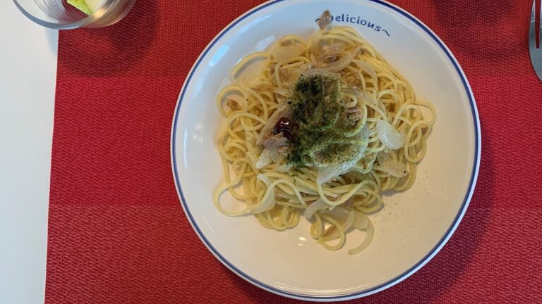 ツナと新玉ねぎのパスタ