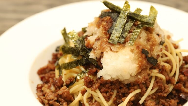 ピリ辛！おいしい！和風おろしパスタの作り方 | How to make Japanese-style grated radish pasta