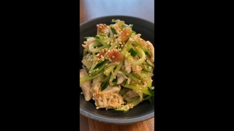 本気で痩せたきゃこれ食っとけ【ささみの梅わさび和え】#Shorts