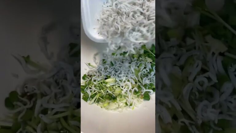 ごま油香る！しらすの薬味まみれ冷奴#shorts