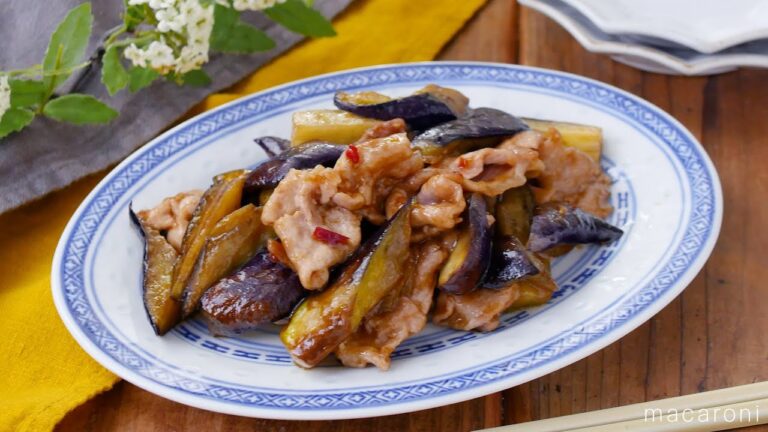 【なすと豚肉の中華炒め】ごはんがすすむ！なすと豚肉が相性抜群♪お箸が止まらない｜macaroni（マカロニ）