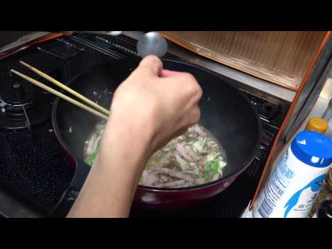 和風パスタ　ベーコン＆アスパラ＆舞茸　バターしょうゆ味